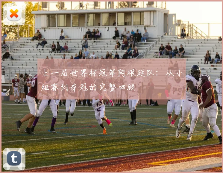 上一届世界杯冠军阿根廷队：从小组赛到夺冠的完整回顾